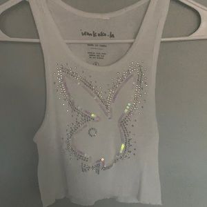 I am Koko LA playboy bunny sequin tank